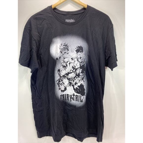 Fairy Tail Anime Short Sleeve Black T-Shirt Men's XXL 50"-52" Chest - Picture 1 of 7